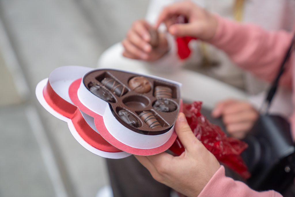 saint valentin chocolat